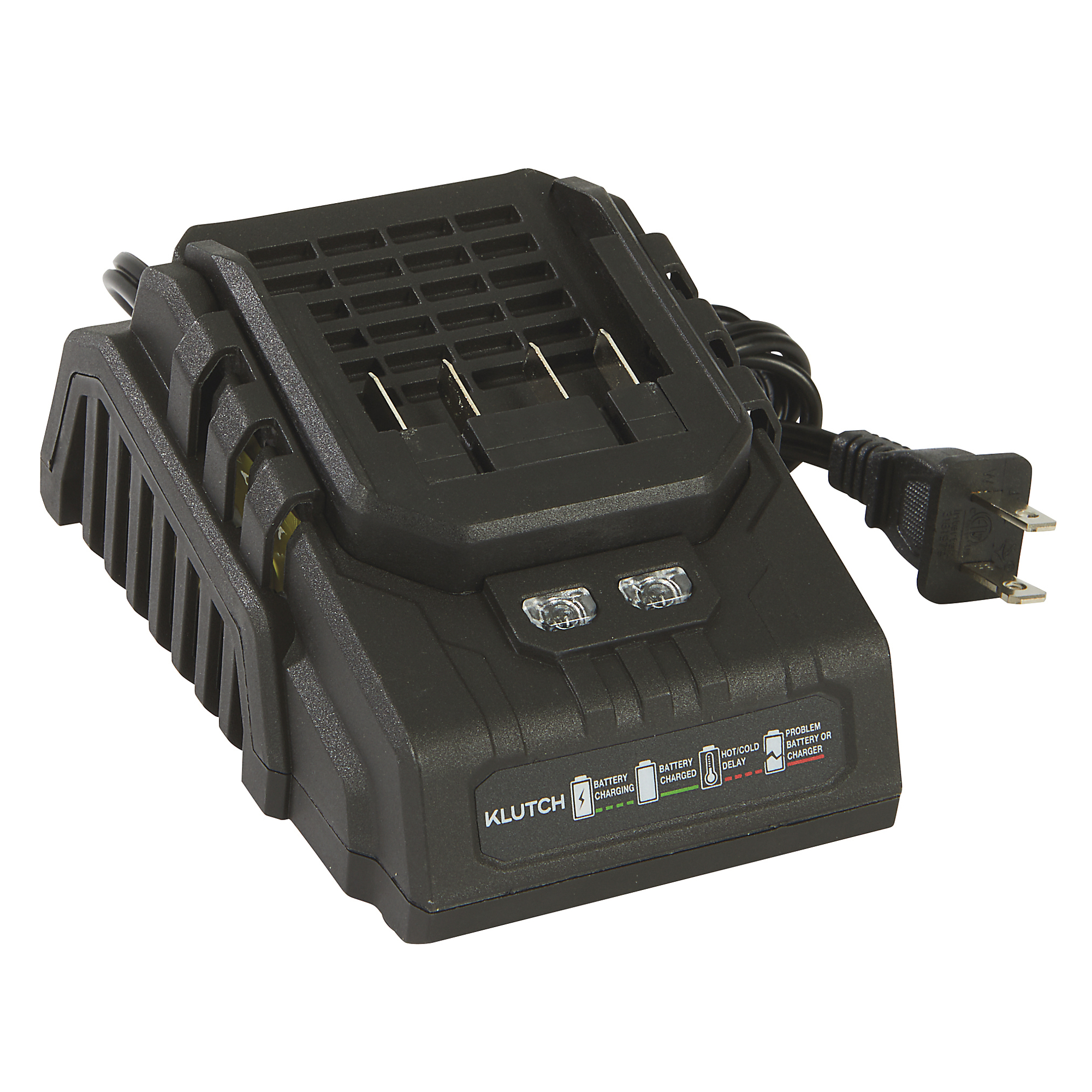Klutch KLiQ 20V Rapid Battery Charger, Cordless Power Tool Charger